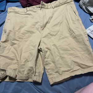 Old Navy Tan Flat Front Shorts